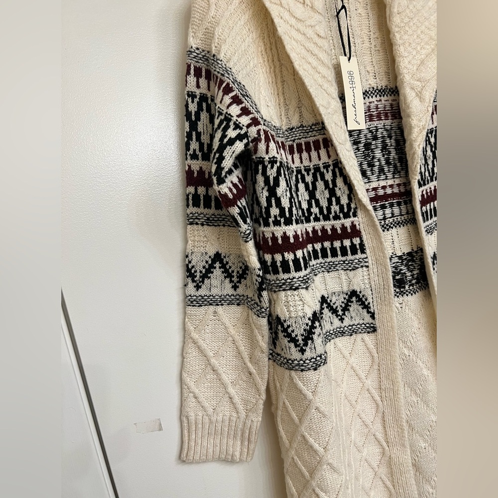 Freshman1996 Patterned Long Sweater / Cardigans NWT - Picture 4 of 7